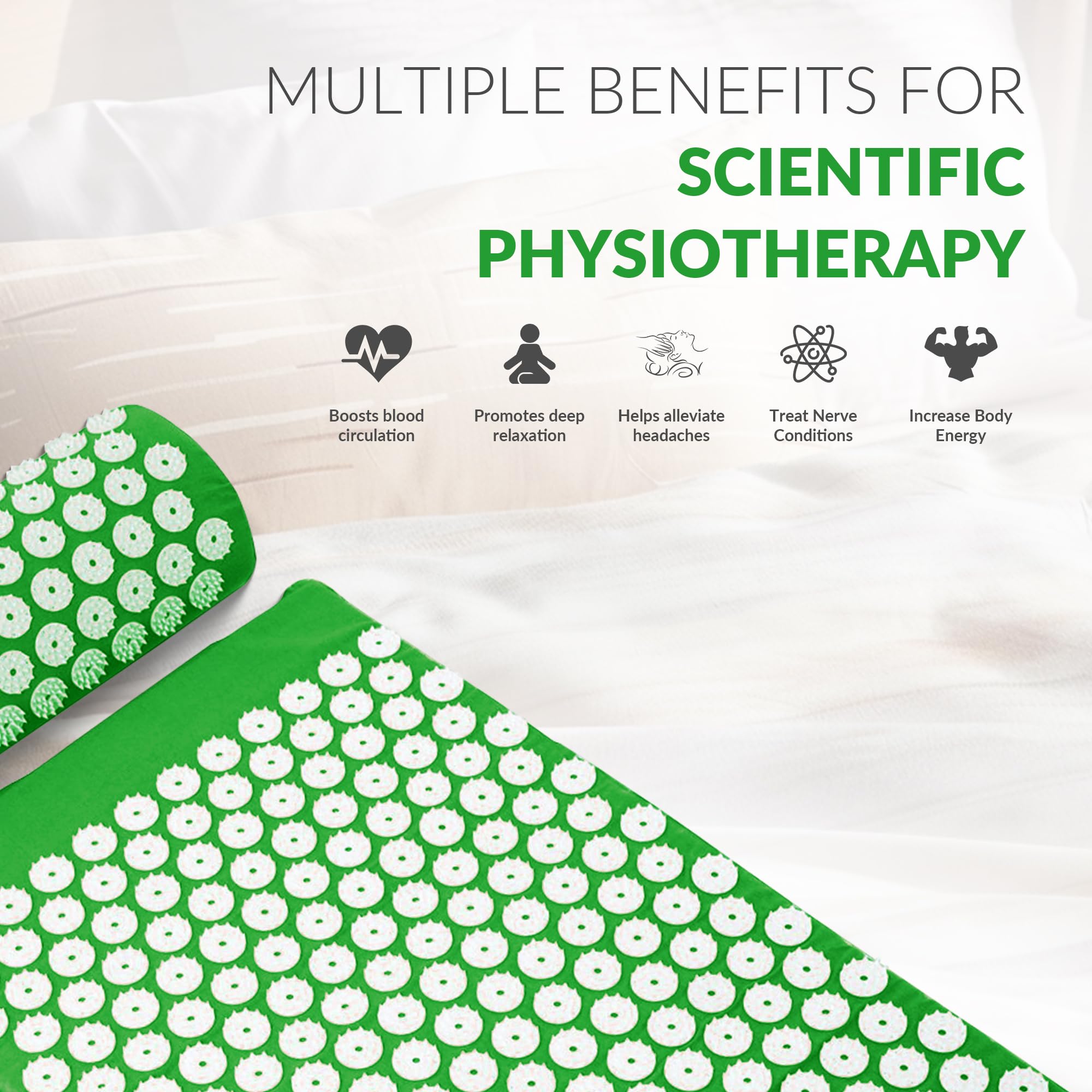 Fitvids almohada detalle de micropúas para soporte cervical y alivio