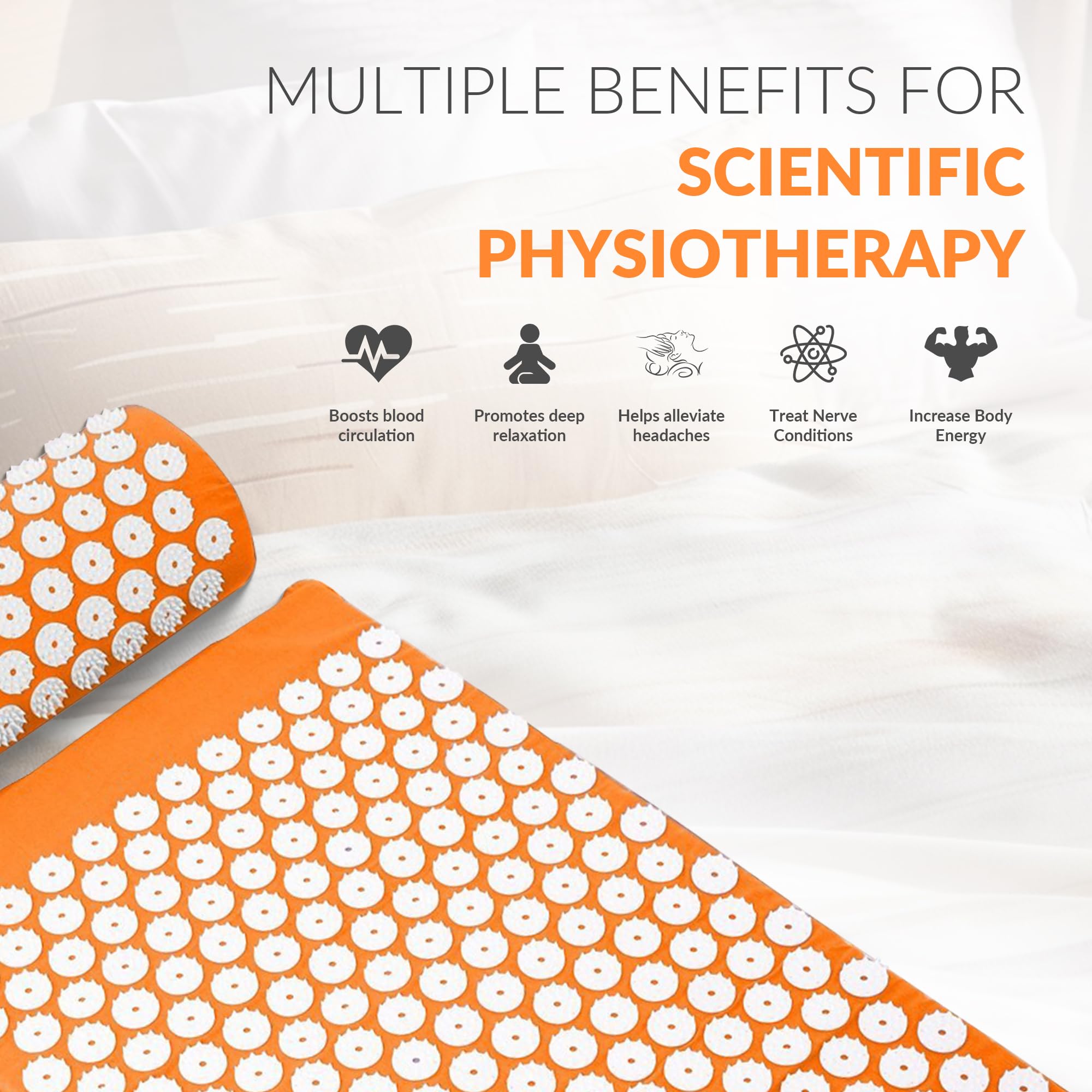 Fitvids cojín detalle de puntas que ofrece soporte cervical y confort localizado