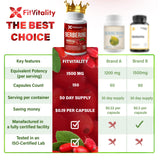 FitVitality cápsulas sobre plato blanco destacando formato vegano