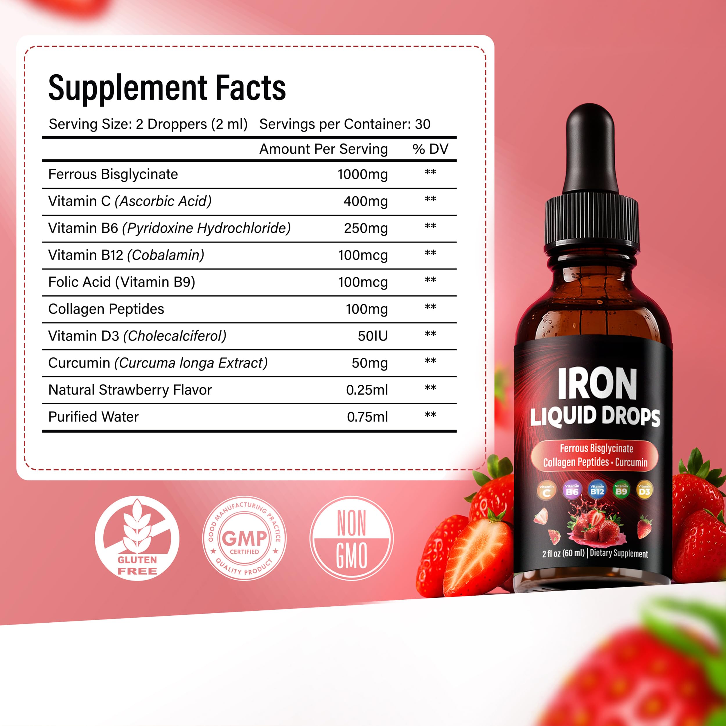 FitVitality gotero llenándose para dosificar con precisión