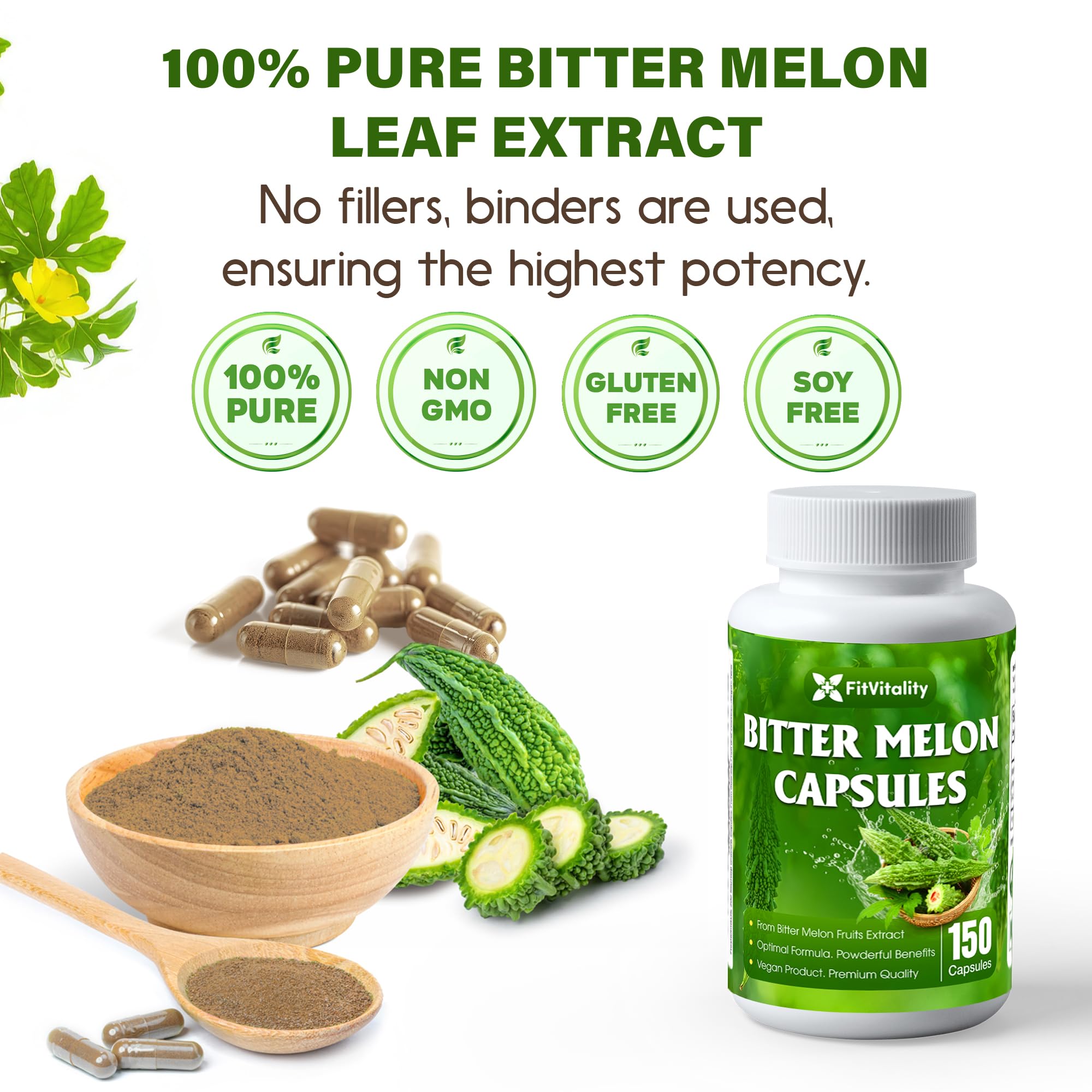 Etiqueta FitVitality con información nutricional y composición clara