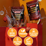 FitVitality etiqueta nutricional resaltando creatina y vitaminas