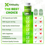 FitVitality etiqueta nutricional y datos de dosificación legibles