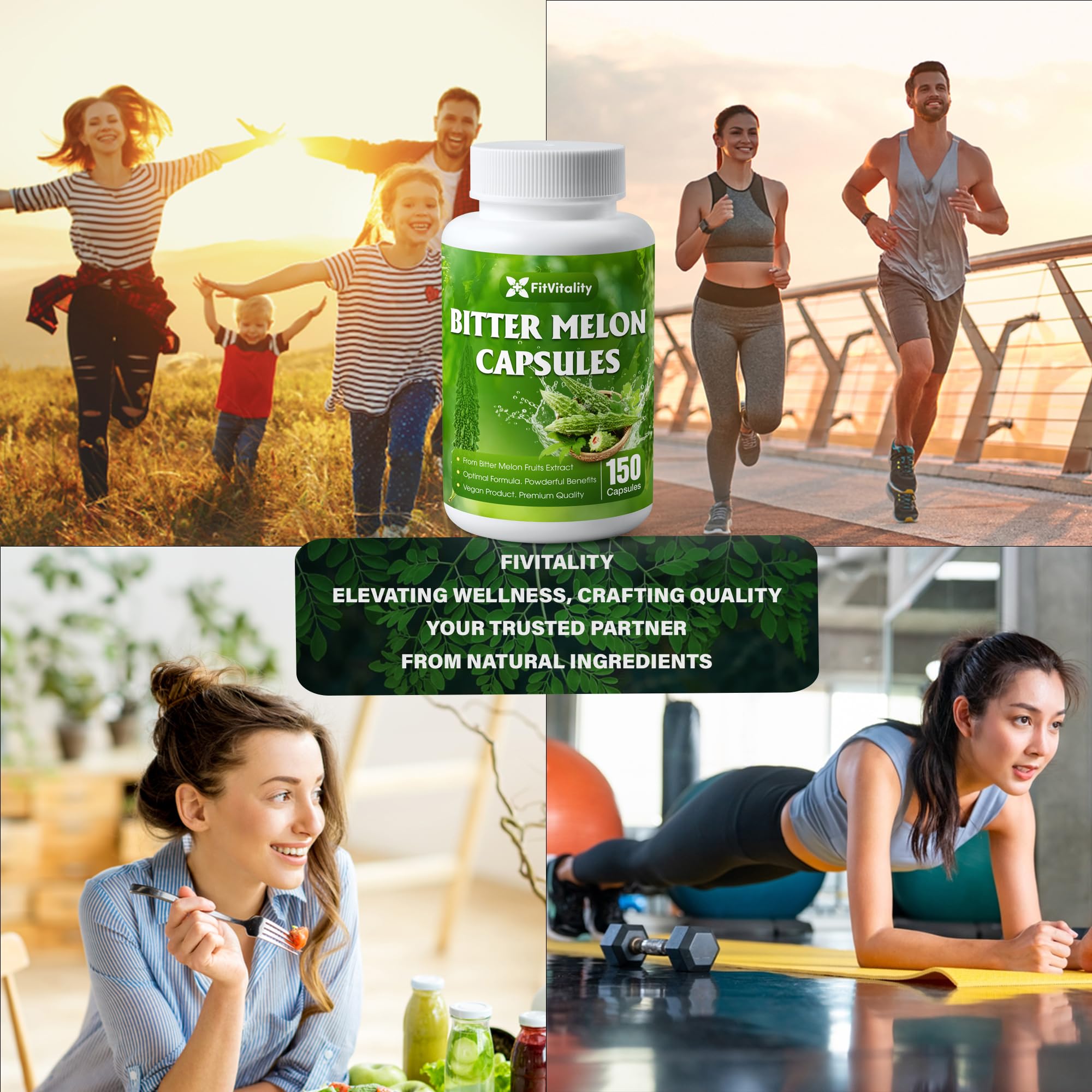 Frasco FitVitality dentro de bolso de viaje mostrando portabilidad