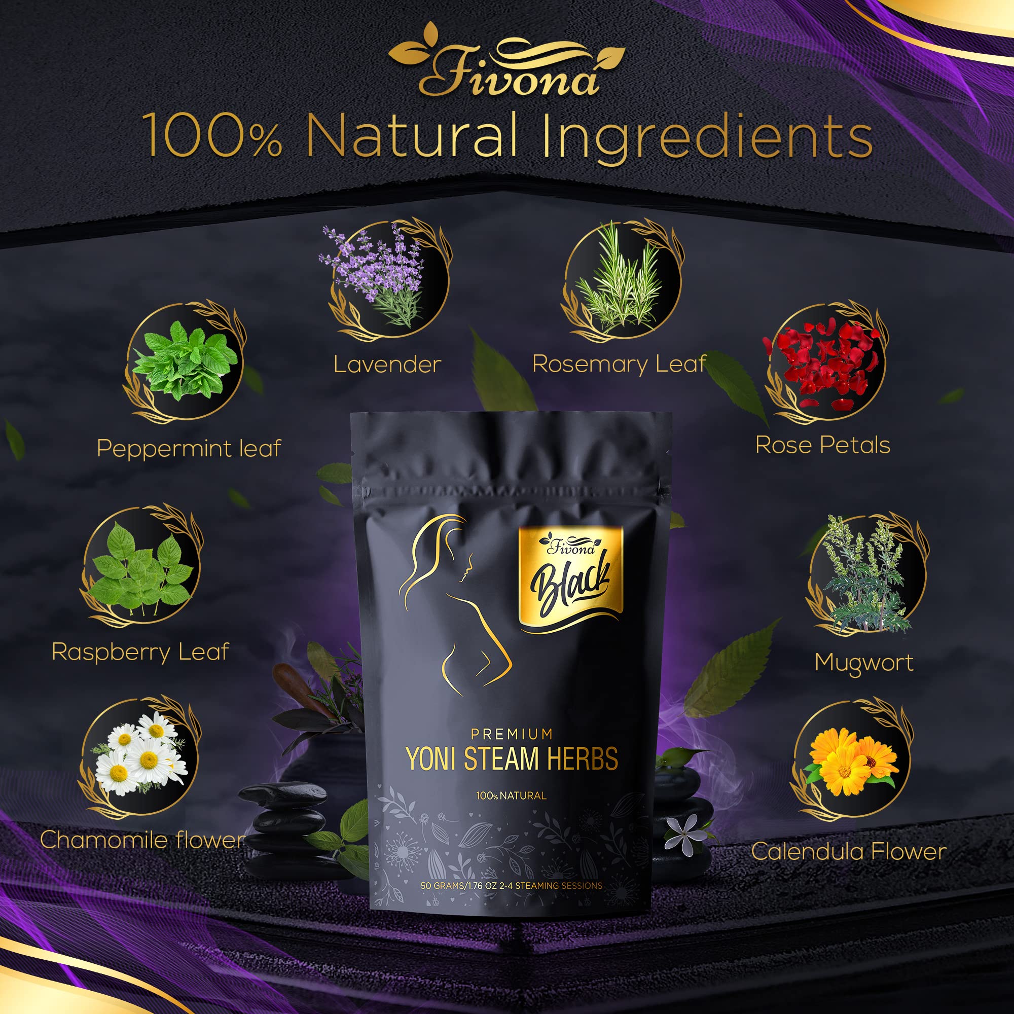 FIVONA mezcla herbal sachet 50 g para varias sesiones de vapor