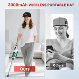 FIVORRA gorra en uso mientras persona se relaja, portabilidad evidente