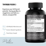 Fixxr etiqueta detalle con ingredientes clave, beneficio de transparencia