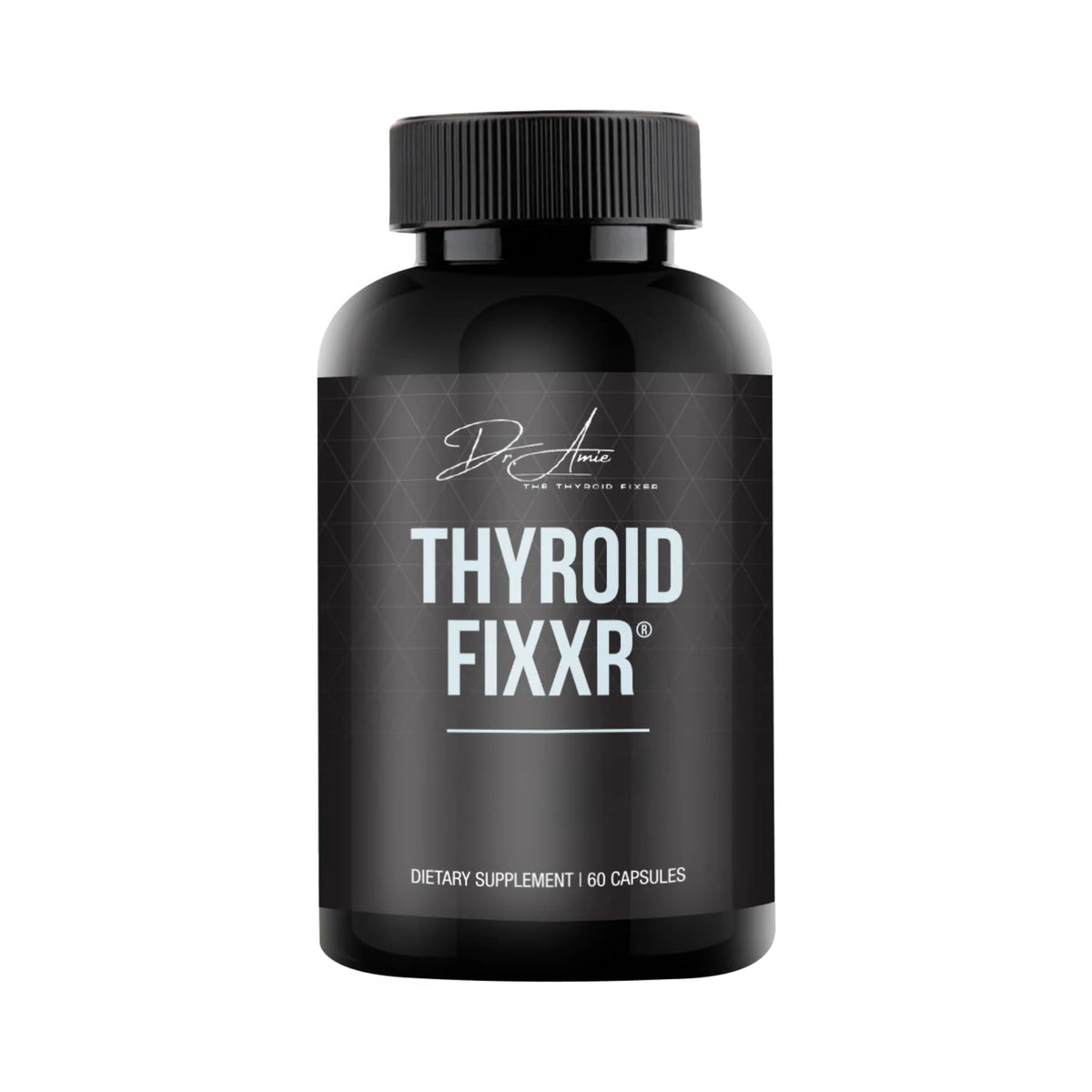Fixxr frasco frente mostrando diseño y dosis, beneficio de confianza
