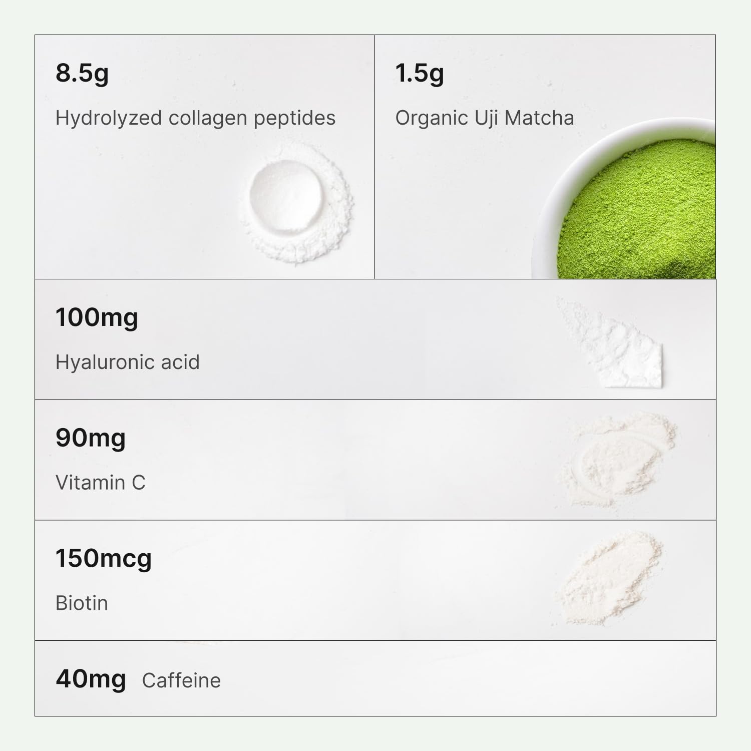 FKRO smoothie verde con matcha collagen para energía sostenida