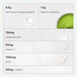 FKRO smoothie verde con matcha collagen para energía sostenida
