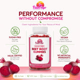 Flamingo Supplements gomita junto a regla para comparar tamaño práctico