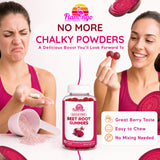 Flamingo Supplements etiqueta con información nutricional y sin azúcar