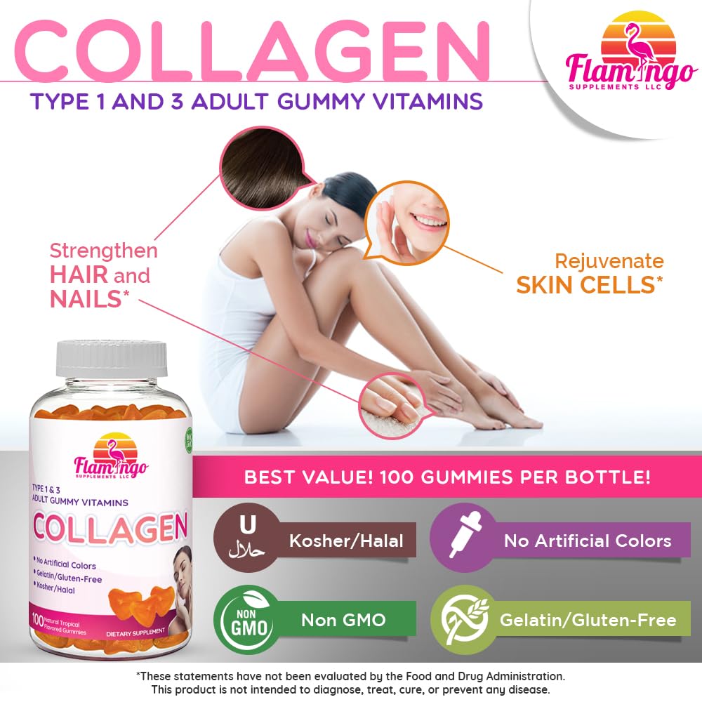 Flamingo Supplements goma en mano para mostrar tamaño y conveniencia diaria