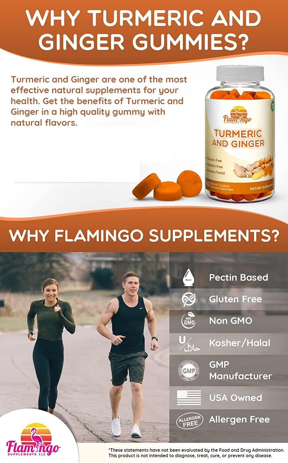 Flamingo Supplements textura de gominola en primer plano, aspecto masticable apetecible