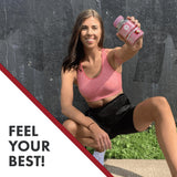 Flat Tummy etiqueta con ingredientes resaltando lista y transparencia
