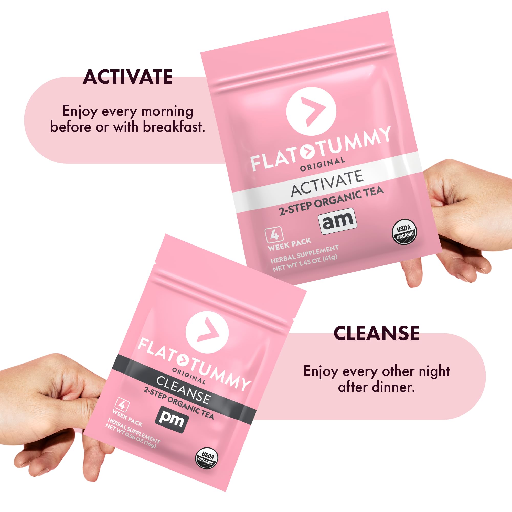 Flat Tummy detalle de hojas secas que revela ingredientes naturales