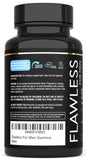FLAWLESS FOR MEN etiqueta de ingredientes resaltando L-Arginina y L-Citrulina
