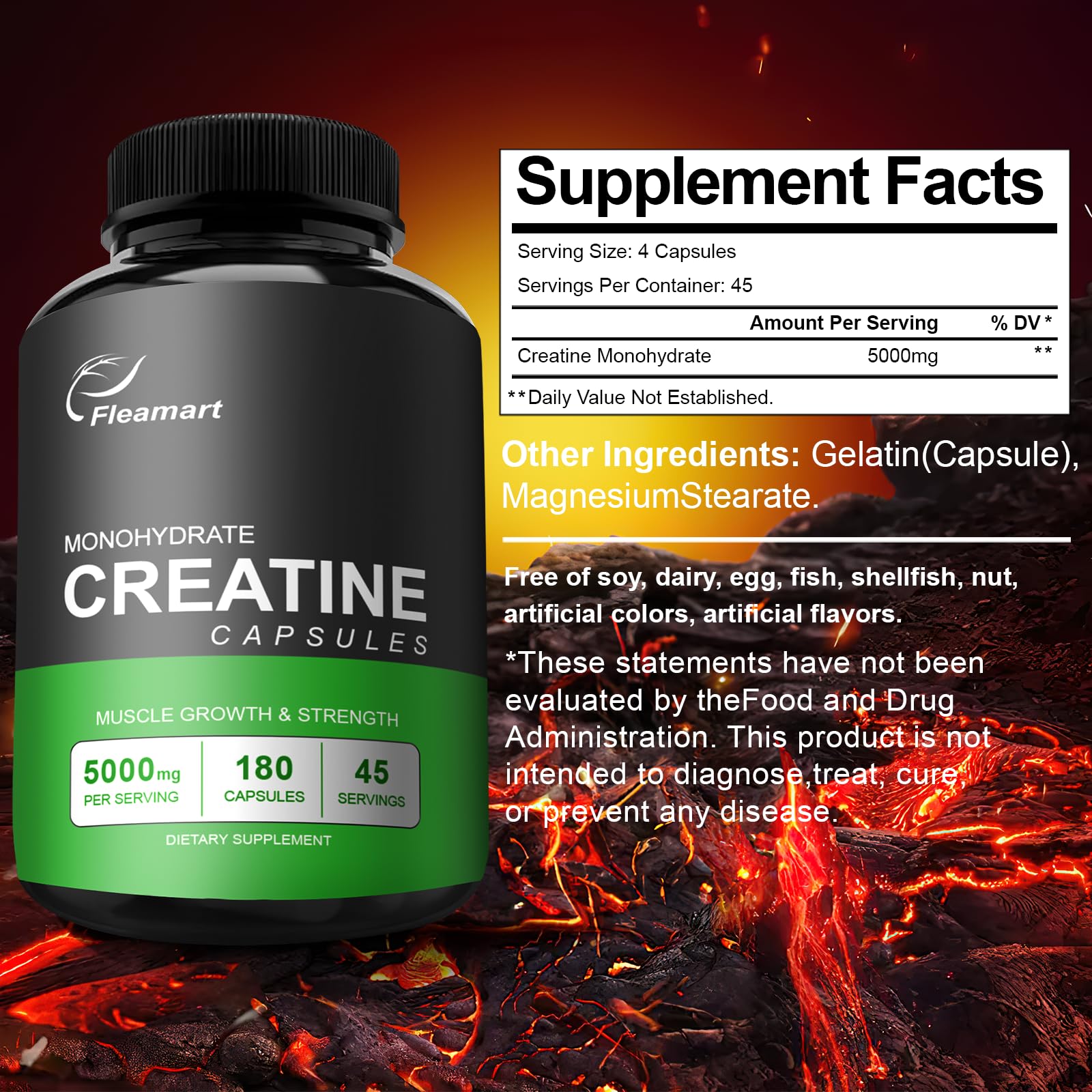 Fleamart etiqueta con datos nutricionales y certificaciones de calidad