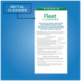 Fleet caja abierta con dos botellas visibles, paquete listo para uso