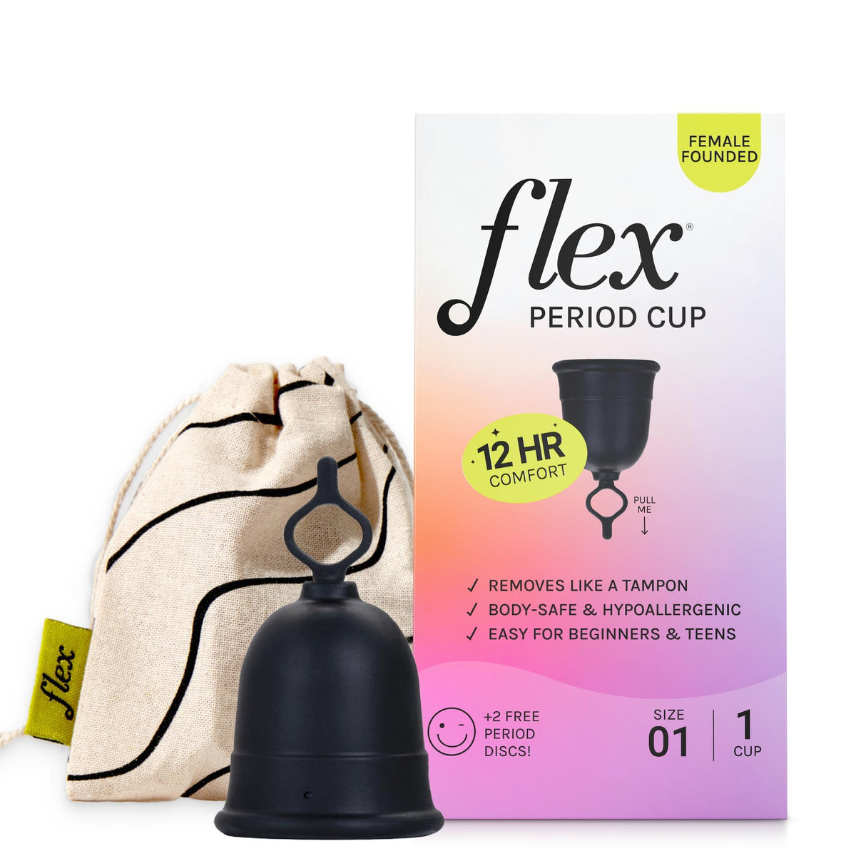 FLEX empaque frontal mostrando kit y beneficios claros