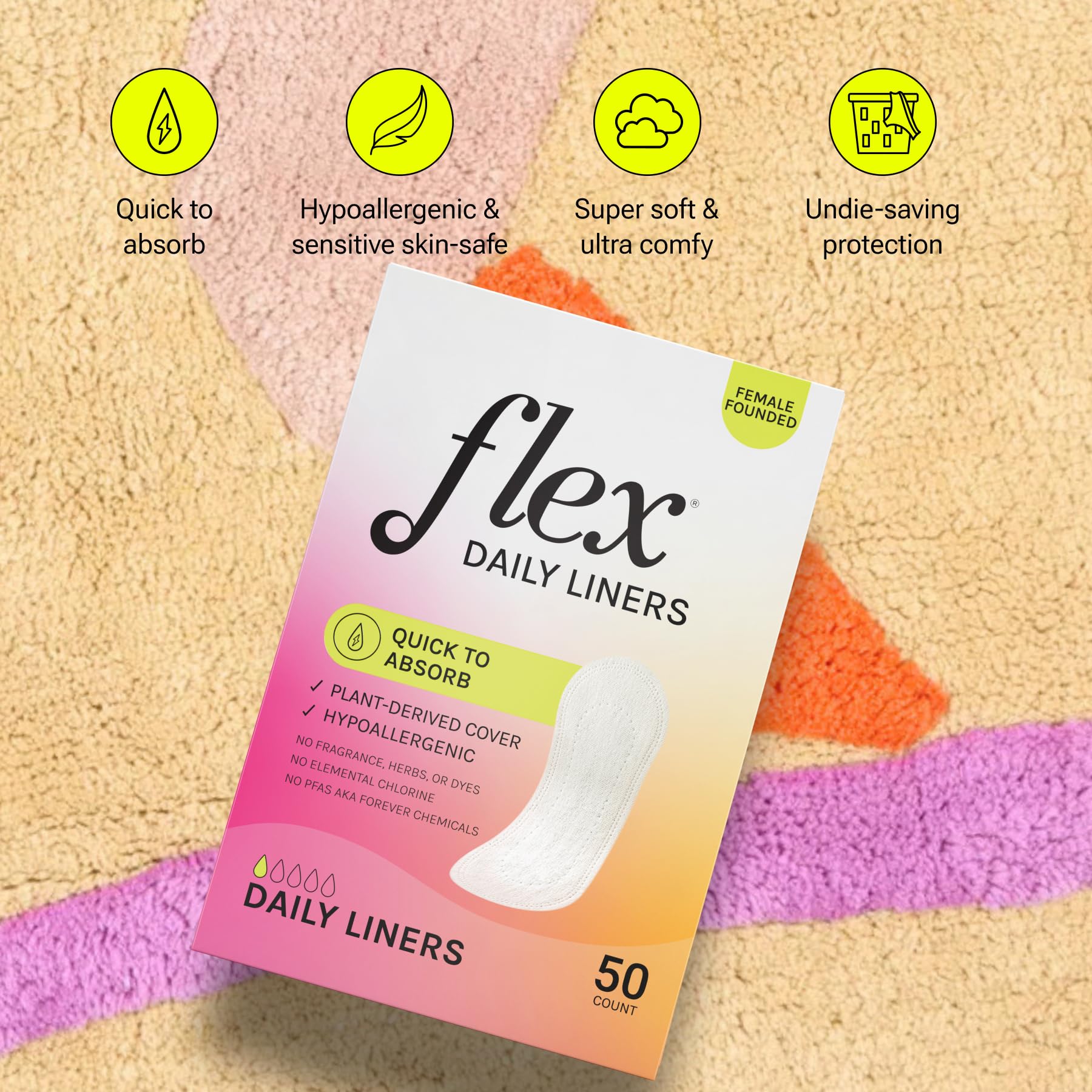 FLEX textura de la cubierta vegetal que mantiene la piel seca