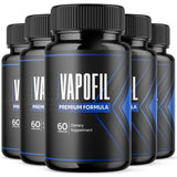 Flex University frasco frontal mostrando Vapofil y diseño claro del producto