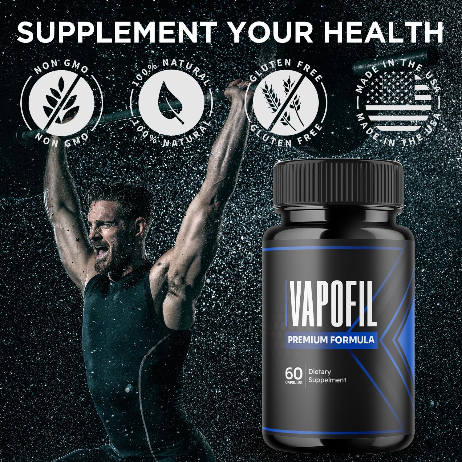 Flex University Vapofil textura del polvo e ingredientes naturales que resalta calidad