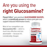 Flexacil Ultra cápsulas en primer plano demostrando textura y tamaño