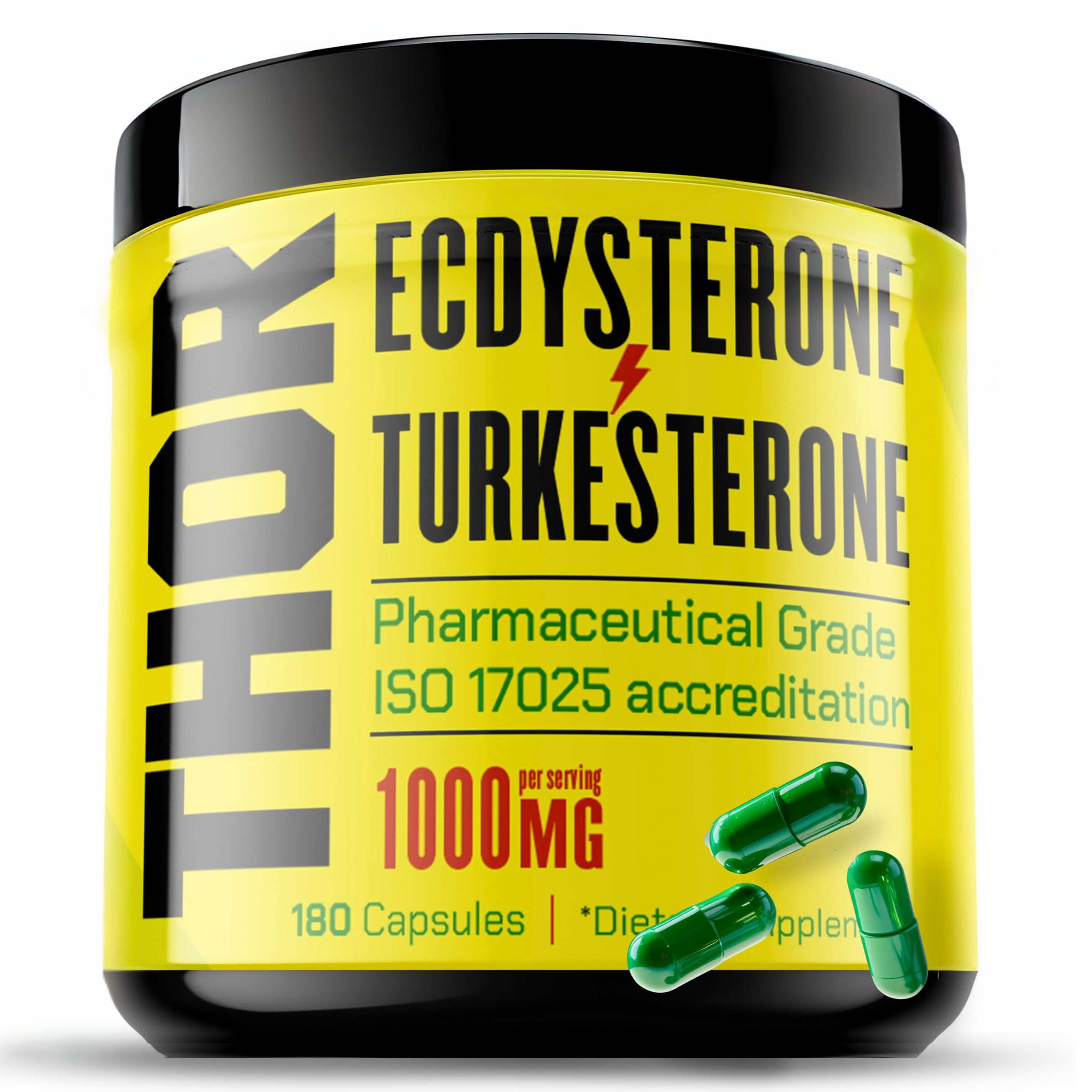 Flight Armour frontal del envase mostrando turkesterone y ecdysterone, claridad de fórmula