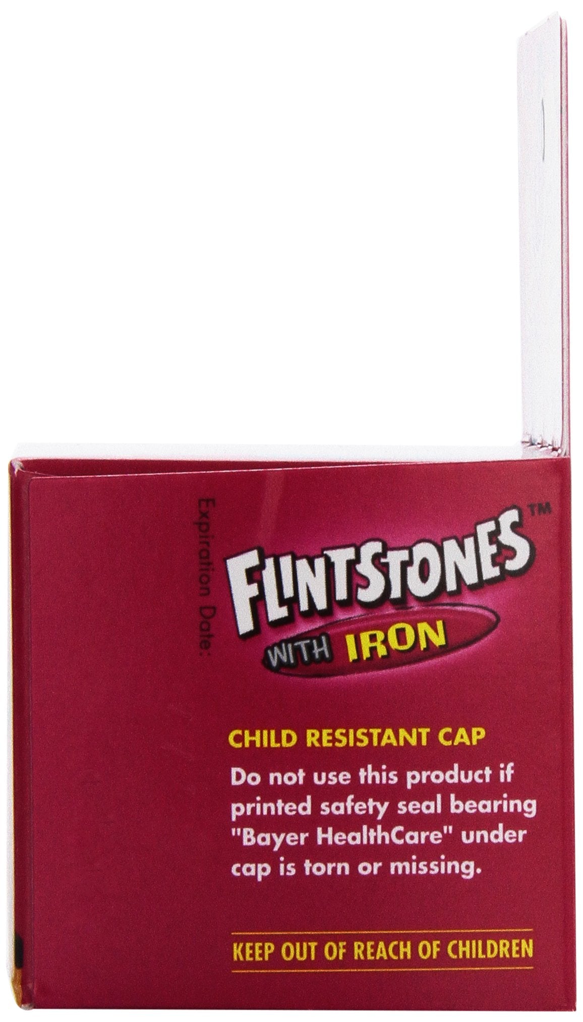 Flintstones close-up del comprimido masticable mostrando textura familiar