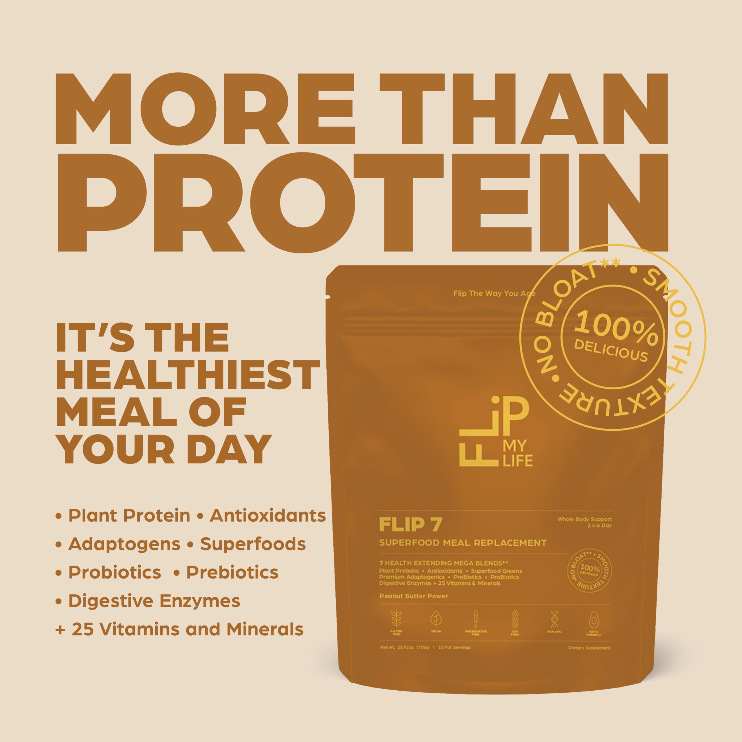 Flip My Life batido en rutina matinal, apoyo nutricional diario conveniente