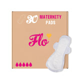 FLO empaque frontal de compresas extra long para protección postparto y confianza