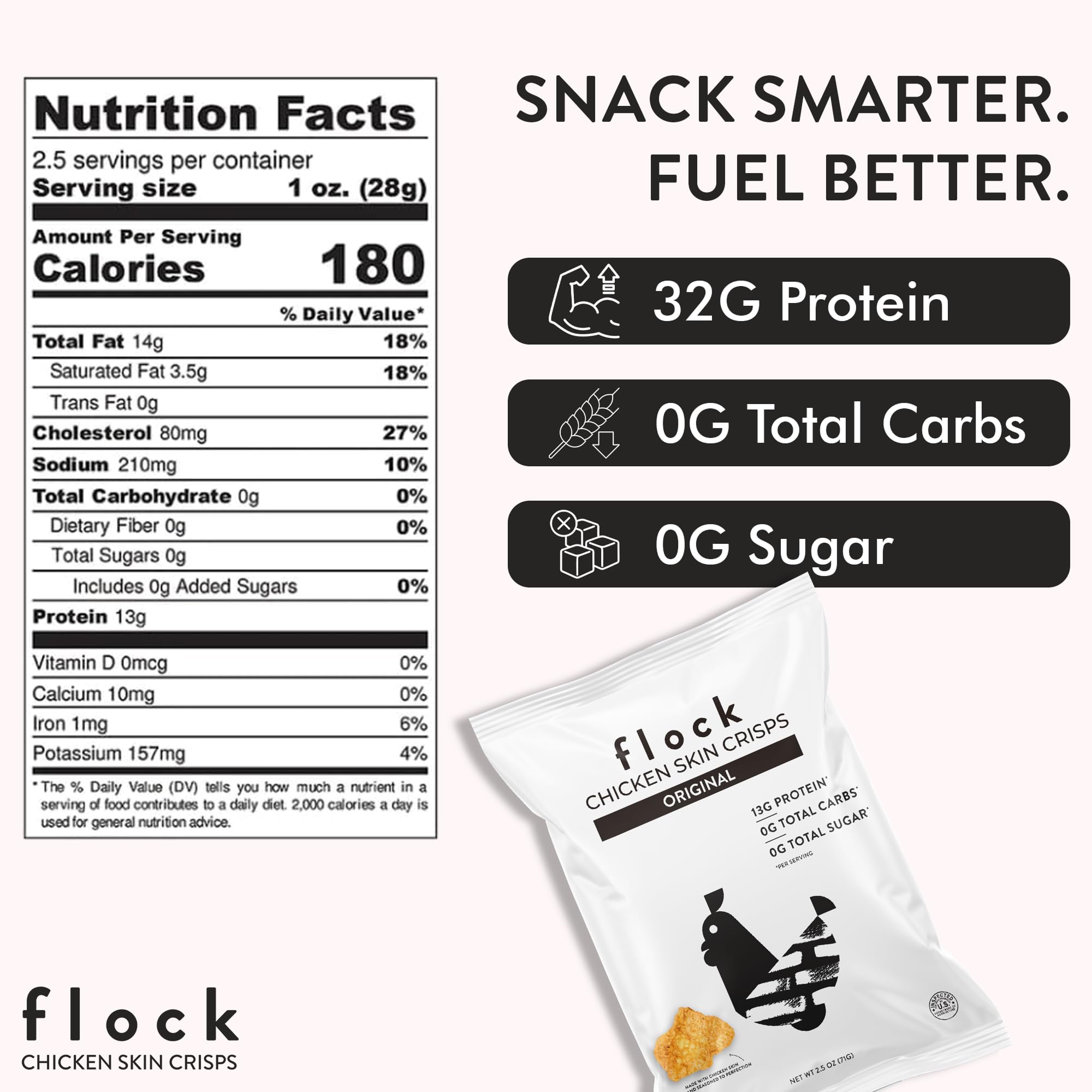 Flock chips servidos en ensalada para añadir crujido y proteína