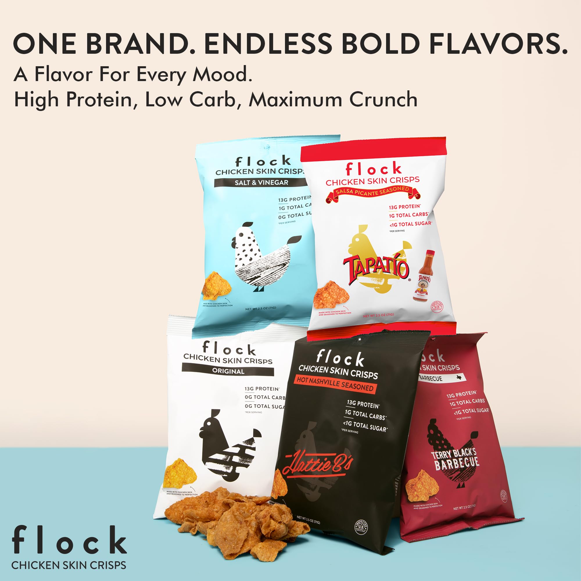 Flock escena de merienda con ensalada y chips para inspiración de uso
