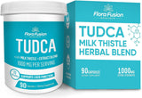 Flora Fusion frasco frontal mostrando la etiqueta y beneficio de apoyo hepático