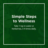 Taza de té con Flora Swedish Bitters disuelto, facilita digestión y uso cotidiano