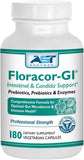 Floracor-GI SEBbiotic-CYC vista frontal del envase beneficiando el equilibrio intestinal