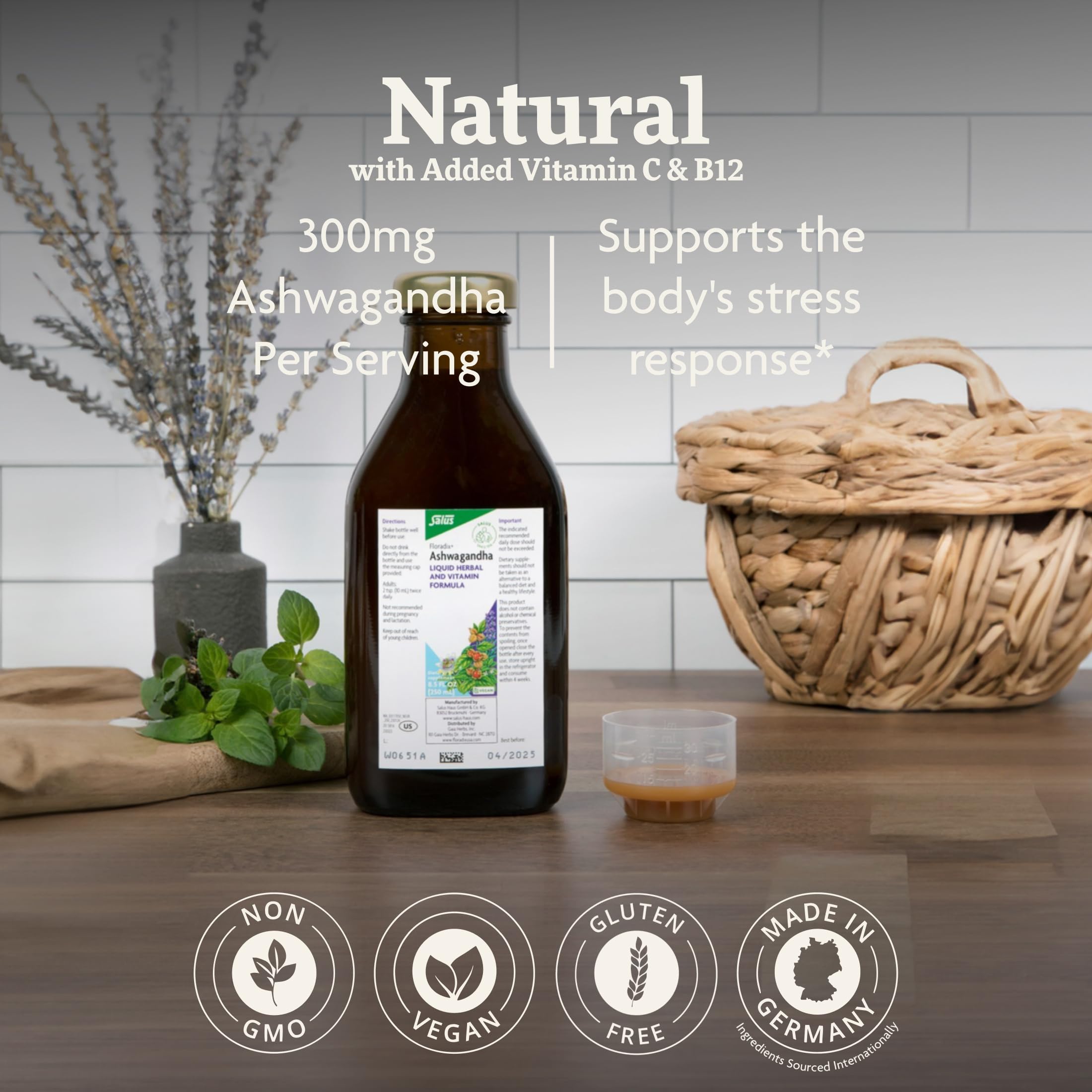 Floradix etiqueta con ingredientes y beneficios claros