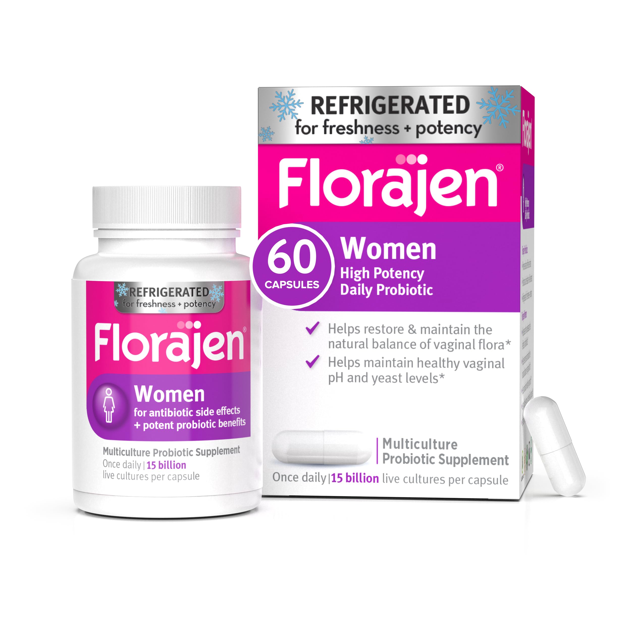 Florajen frente del empaque mostrando producto refrigerado y confianza