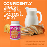 Florajen etiqueta con ingredientes para ver enzimas, probióticos y prebióticos
