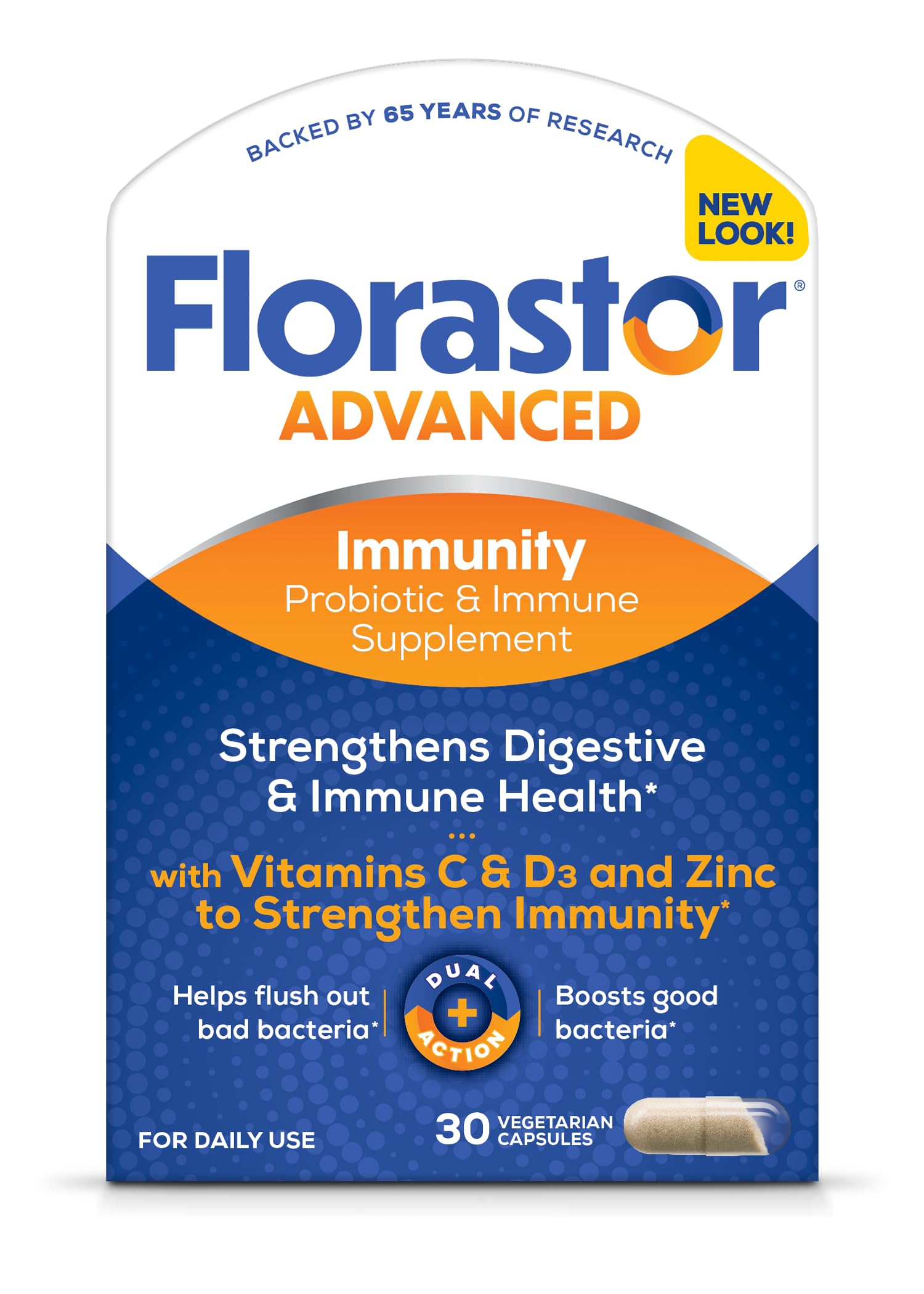Florastor frente del envase mostrando marca y beneficios