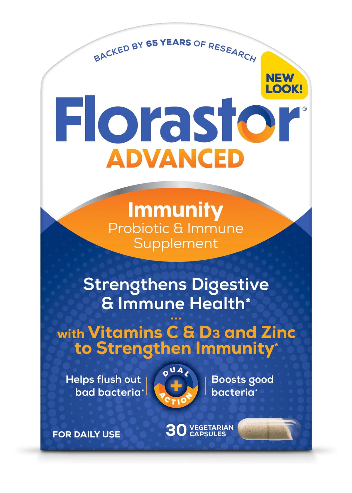 Florastor frente del envase mostrando marca y beneficios