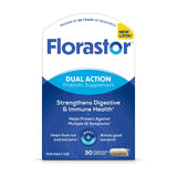 Florastor frente del envase mostrando el nombre y beneficio digestivo