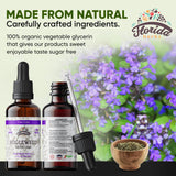 FLORIDA HERBS cuentagotas en uso mostrando dosificación precisa y cómoda