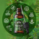 FLORIDA HERBS frasco en mano mostrando escala y facilidad de transporte