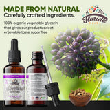FLORIDA HERBS persona usando la tintura sublingual fácilmente