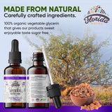 FLORIDA HERBS textura viscosa de glicerina vegetal que facilita mezcla y sabor