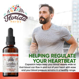 FLORIDA HERBS detalle de etiqueta mostrando ingredientes orgánicos y sin alérgenos