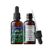 FLORIDA HERBS frasco frontal de tintura de hierba limón mostrando etiqueta clara y beneficios