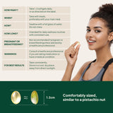 Hoja de orégano y semilla negra junto a cápsulas Florvay, ingredientes visibles